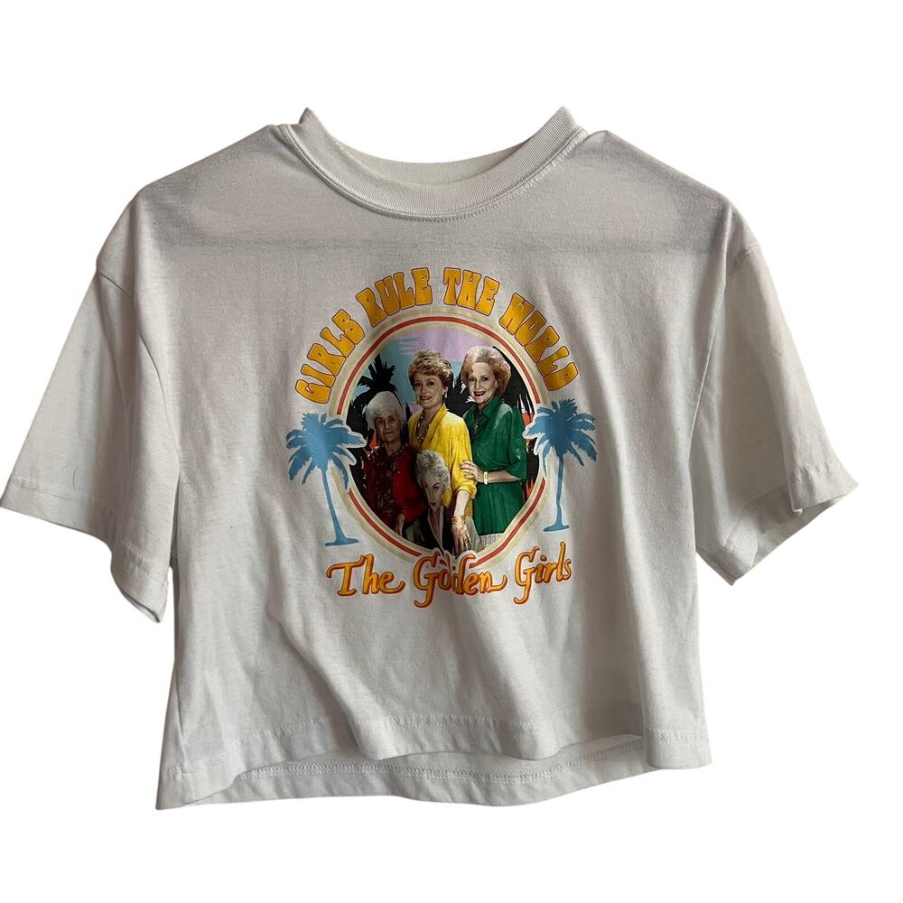 The Golden Girls Women's Cropped Graphic T-Shirt Sz S Sofia Blanch‎ Rose Dorothy